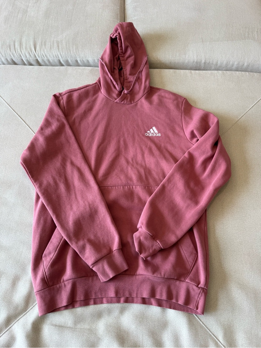 ADIDAS Men’s Rose Mauve Hoodie & Joggers Set - Picture 2 of 9